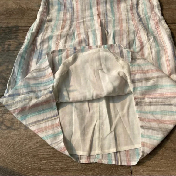 Striped Multicolor Spaghetti Strap Dress - Picture 9 of 14